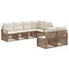 vidaXL Conjunto de Sof&aacute; de Jardim 7 unid. 7-N&uacute;mero de lugares Bege