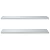 vidaXL Prateleiras de parede 2 pcs 100x40x3 cm a&ccedil;o inoxid&aacute;vel prateado