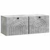 vidaXL Gabinete de TV de Parede Cinzento Cimento 78,5 x 31 x 30 cm