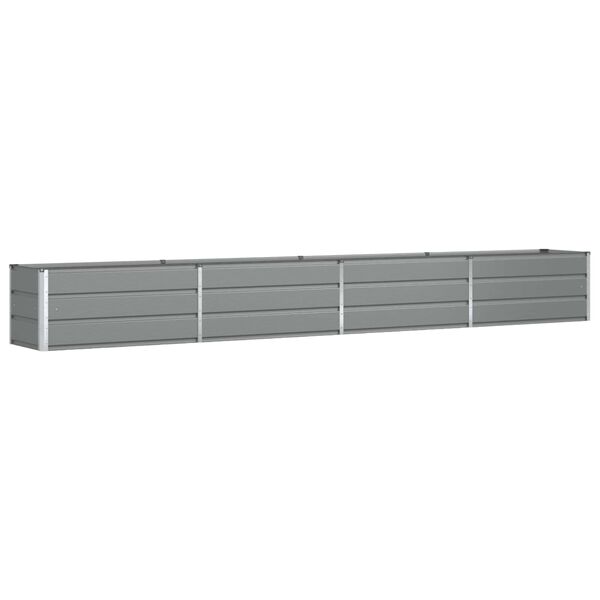 vidaXL Floreira Cinzento-claro 480 x 50 x 45 cm A&ccedil;o Galvanizado