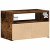 vidaXL Mesas de cabeceira de parede 2 pcs 45x26x28,5cm carvalho fumado