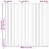 vidaXL Painéis de parede acústicos 2 pcs ripado 60,5x60 cm
