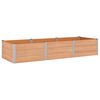 vidaXL Canteiro de jardim elevado Castanho 300 x 100 x 54 cm