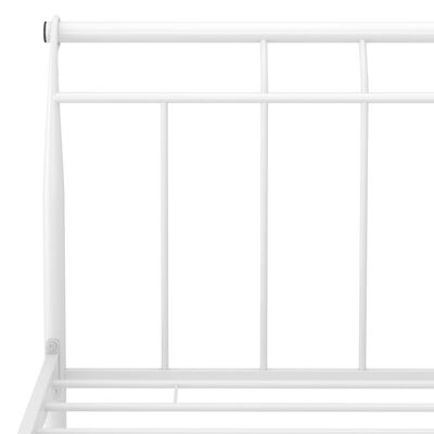 vidaXL Estrutura de cama em metal 140x200 cm branco
