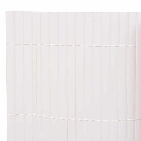 vidaXL Cerca para Jardim Branco 150 x 500 cm PVC