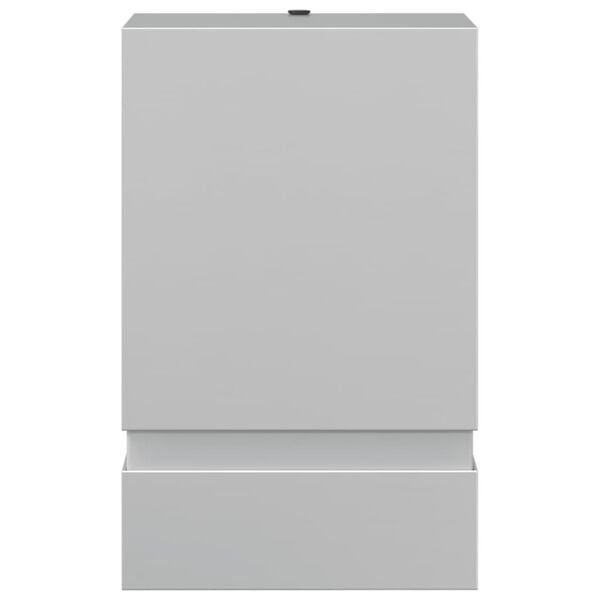 vidaXL Candeeiro de parede para exterior aço inoxidável prateado