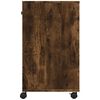 vidaXL Suporte para impressora com rodas 60x40x68,5 cm carvalho fumado