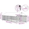 vidaXL Canil de exterior com telhado 600x200x150 cm