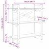vidaXL Estante Cinza Sonoma 100 x 33,5 x 102 cm Madeira processada