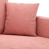 vidaXL Sof&aacute; de 2 lugares veludo 120 cm rosa