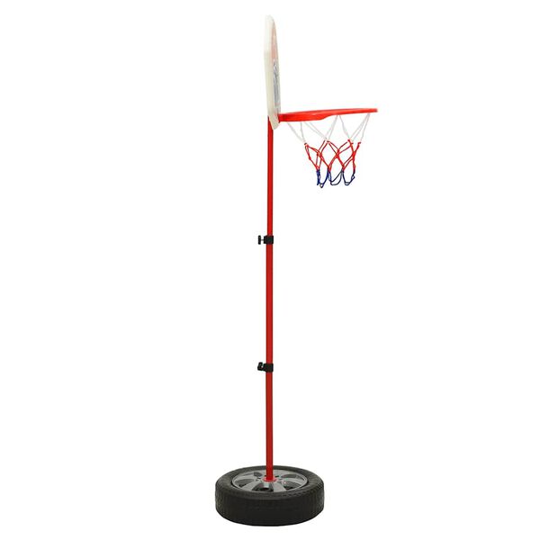 vidaXL Conjunto de basquetebol infantil ajust&aacute;vel 120 cm
