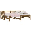 vidaXL Sof&aacute;-cama puxar 2x(80x200) cm pinho maci&ccedil;o castanho mel