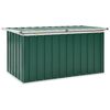 vidaXL Caixa de armazenamento para jardim verde 129x67x65 cm
