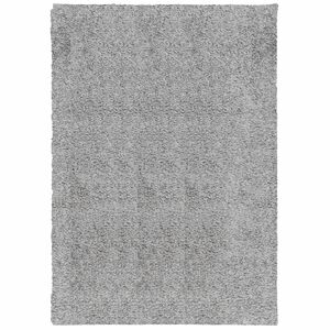 vidaXL Tapete shaggy de pelo alto PAMPLONA 160x230 cm cinzento