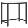 vidaXL mesa Branco 80 x 50 x 77 cm Madeira de Engenharia e A&ccedil;o