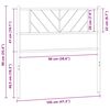 vidaXL Cabeceira de substitui&ccedil;&atilde;o 100 cm metal branco