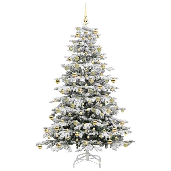 vidaXL &Aacute;rvore de Natal Articulada Artificial Branco 210 cm PE e PVC