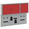 vidaXL Conjunto de Arm&aacute;rios de Ferramentas 5 unid. Vermelho
