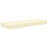 vidaXL Almofada de Assento Externa Creme 115 x 40 x 8 cm