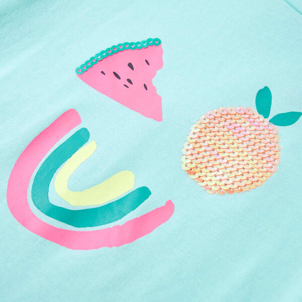 T-shirt infantil menta-claro 92