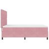 vidaXL Cama Box com colch&atilde;o com cabeceira Rosa 140 x 190 cm tecido