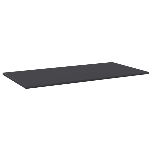 vidaXL Prateleiras para estante 4 pcs 80x30x1,5cm contraplacado cinza
