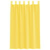 vidaXL Cortinas de voile com la&ccedil;os 2 pcs amarelo 140x175 cm
