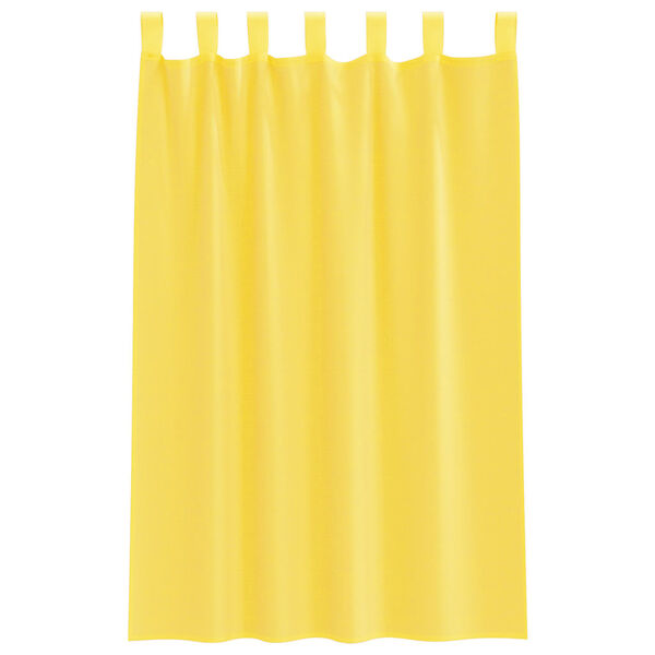 vidaXL Cortinas de voile com la&ccedil;os 2 pcs amarelo 140x175 cm