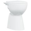 vidaXL Sanita sem rebordo 7 cm altura extra fecho suave cer&acirc;mica branco