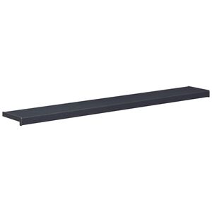 vidaXL Soleira de Janela Antracite com veios de madeira PVC
