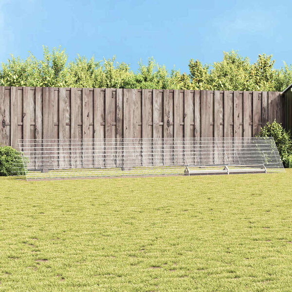 vidaXL Gaiola para galinhas Prateado 650 x 100 x 85 cm A&ccedil;o Galvanizado