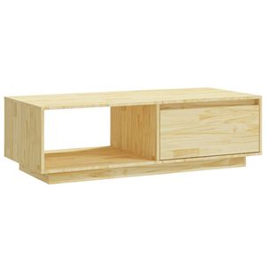 vidaXL Mesa de centro 110x50x33,5 cm madeira de pinho maci&ccedil;a