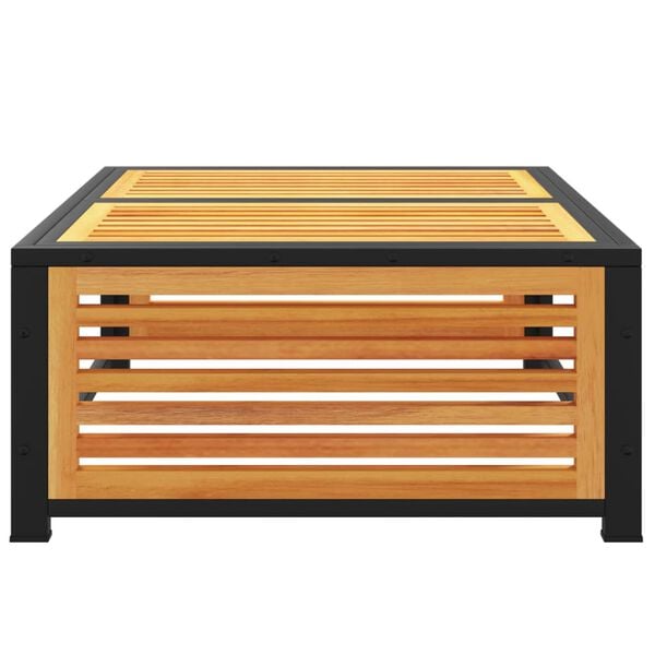 vidaXL Mesa de jardim 68x68x30 cm madeira de ac&aacute;cia maci&ccedil;a