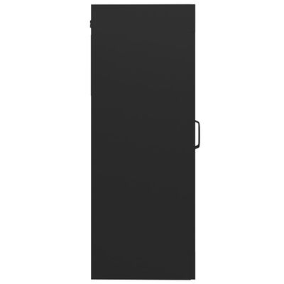vidaXL Armário de parede suspenso 69,5x34x90 cm preto