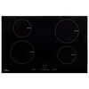 vidaXL Placa de indu&ccedil;&atilde;o com 4 discos ecr&atilde; t&aacute;til vidro 7000 W 77 cm