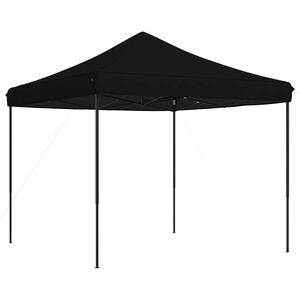 vidaXL Tenda para festas pop-up dobr&aacute;vel 292x292x315 cm preto