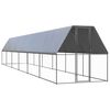 vidaXL Galinheiro de exterior 2x12x2 m a&ccedil;o galvanizado