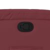 vidaXL Poltrona reclin&aacute;vel couro artificial vermelho tinto