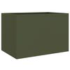 vidaXL Vaso/floreira 62x40x39 cm a&ccedil;o verde azeitona