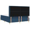vidaXL Cama Box com colch&atilde;o com cabeceira Azul 140 x 200 cm tecido