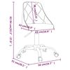 vidaXL Cadeira de escrit&oacute;rio girat&oacute;ria tecido cinzento-escuro