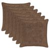 vidaXL Capa almofada 6 unid. HOUTEN Marrom Claro 40 x 40 cm