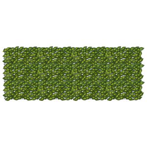 vidaXL Tela de Varanda com Folhas Verde e Amarelo 200 x 75 cm