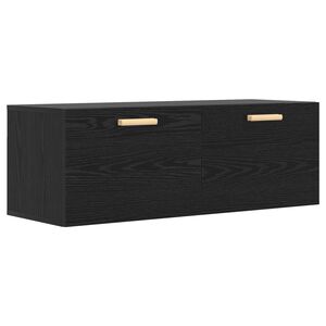 vidaXL Arm&aacute;rio de Parede Carvalho preto 100 x 36,5 x 35 cm