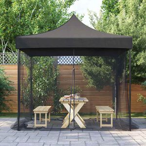vidaXL Rede Mosquiteira para Gazebo Retangular 220 mesh Preto