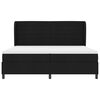 vidaXL Cama Box com colch&atilde;o com cabeceira Preto 200 x 200 cm tecido