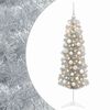 vidaXL &Aacute;rvore de Natal artificial estreita com bolas 150 cm 150 LED