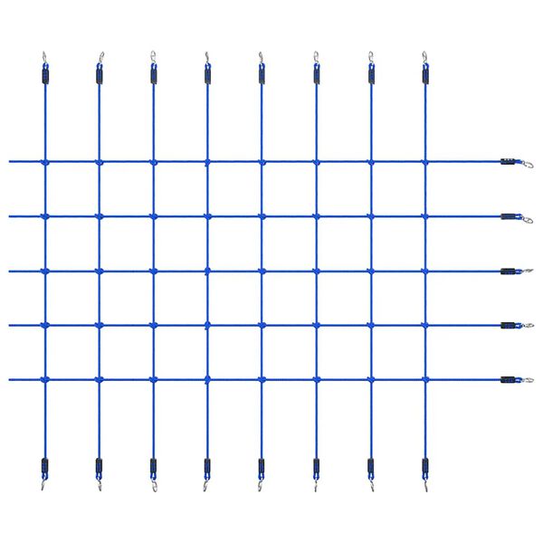 vidaXL Rede de escalada 200x150 cm azul