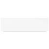 vidaXL Prateleira de parede suspensa 80x23,5x3,8 cm MDF branco