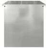 vidaXL Caixa de Armazenamento Externa Prateado 55 x 50,5 x 50 cm Aço